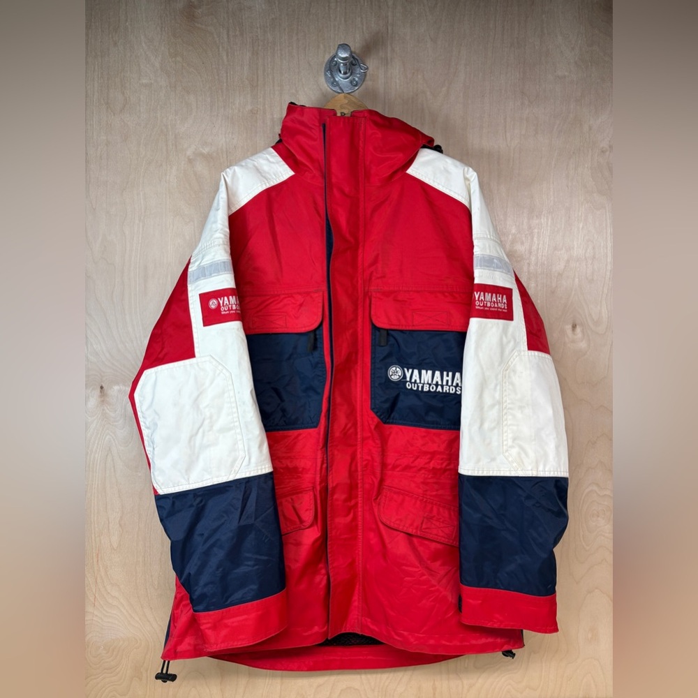 Yamaha Red and Blue Outboard Marine Jacket